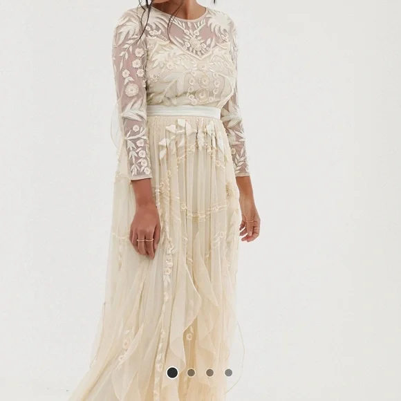chinese dress ladies Mabila Ruffled Tulle Maxi Dress main image 1